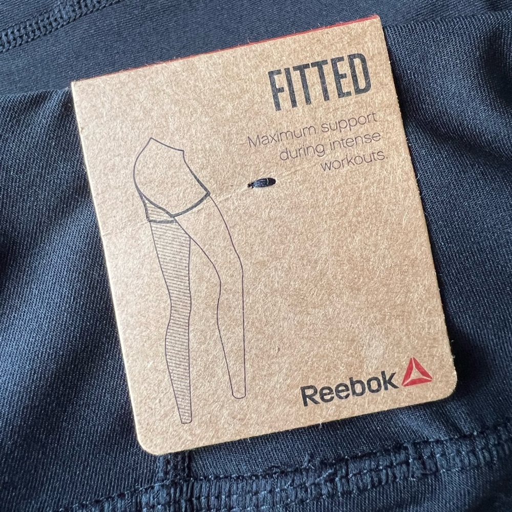 Womens Reebok Athletic Bike Shorts - Picture 2 of 3